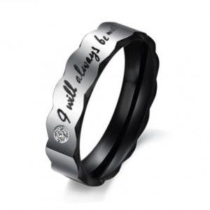 His & Her Matching Couple Ring Band..
