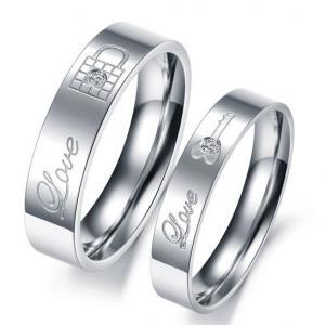 Key And Lock Promise Ring Band For Him..