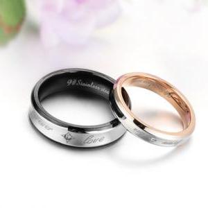 His & Her Eternity Couple Ring Band..