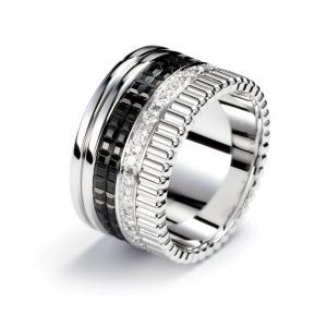 Luxury Stainless Steel Black Ring Band - Available..