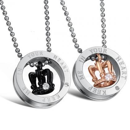 Couple Necklace Set - Keep Me In Yo..