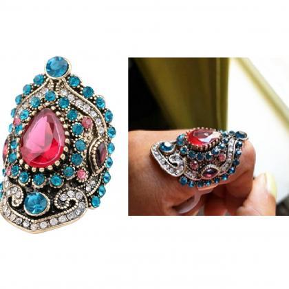 Luxurious Turkish Pink Mosaic Sapphire Crystal..