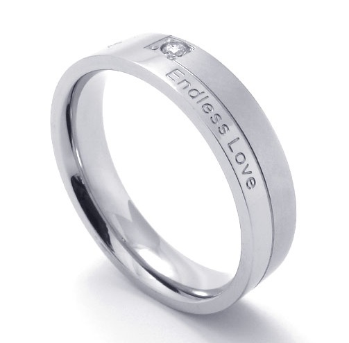 Endless Love Promise Ring Band For Her - 5 Thru 9 (available In 2 ...
