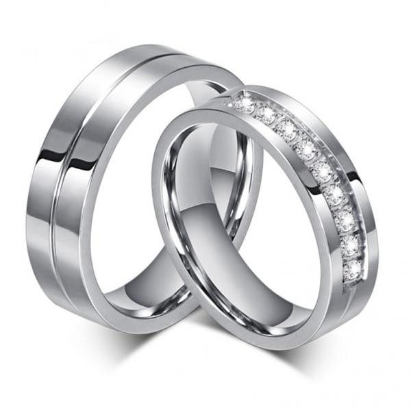 Wedding Ring Diamond Couple Rings At Fernando Crawford Blog